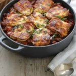 Grilled Halloumi and Veggie Bake