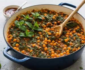 One-Pot Chickpea Curry with Spinach
