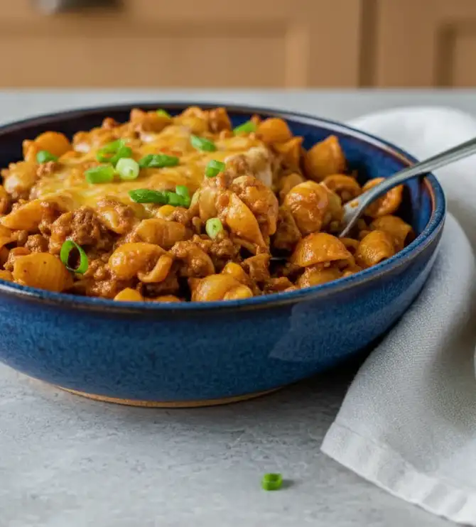 One-pan Taco Mac and Cheese