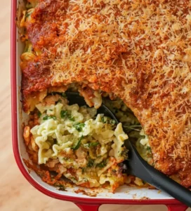 Cheesy Spinach and Ricotta Pasta Bake