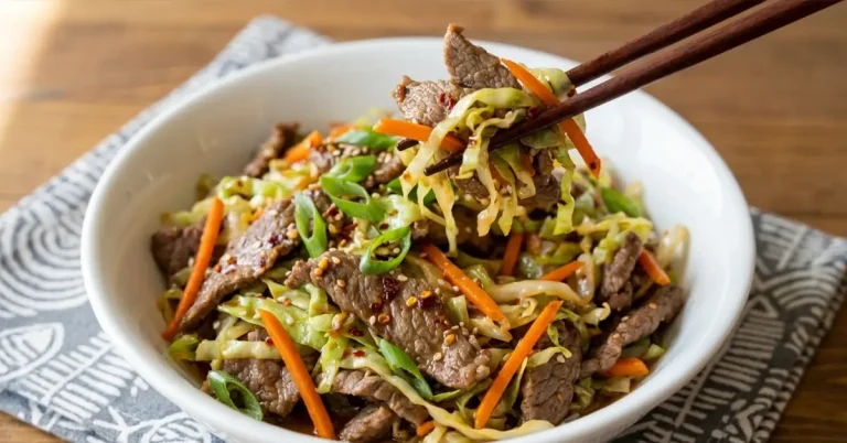 Beef and Cabbage Stir Fry