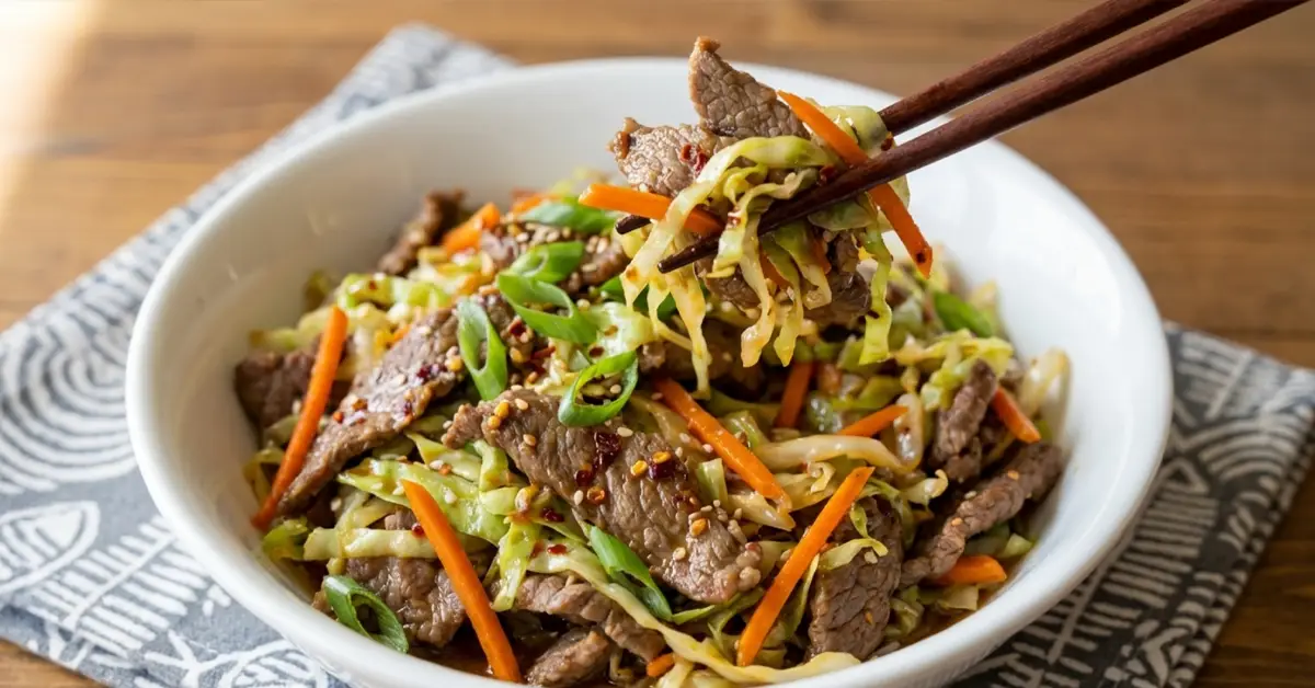 Beef and Cabbage Stir Fry