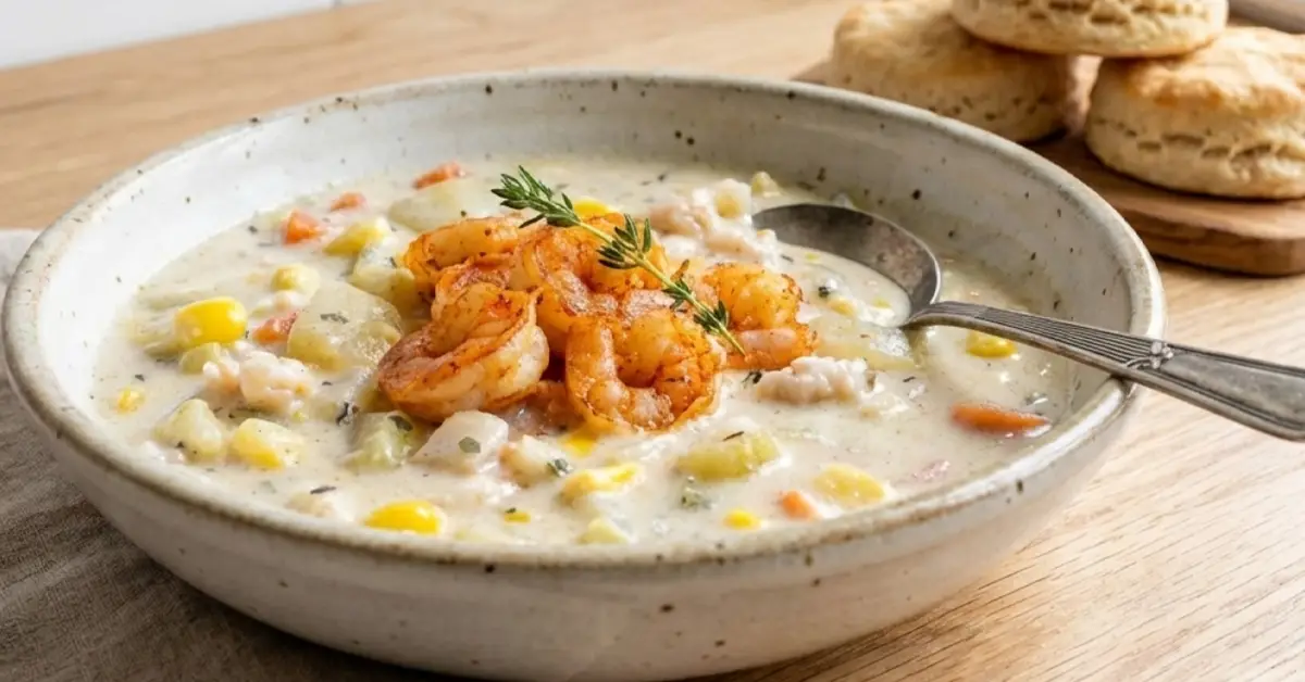 Instant Pot Shrimp and Corn Soup