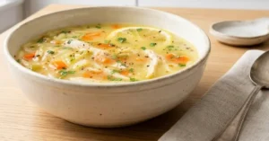 Lemon Chicken Orzo Soup