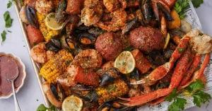 One-Pan Seafood Roast with Smoky Garlic Butter