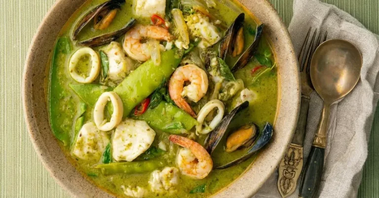 One-Pot Green Curry with Wild-Caught Seafood