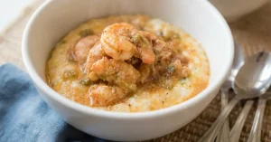 One-Pot Shrimp and Cheesy-Chive Grits