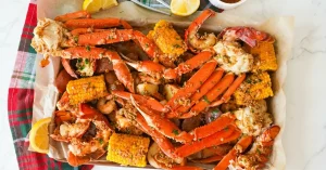 Sheet Pan Seafood Boil with Old Bay Butter