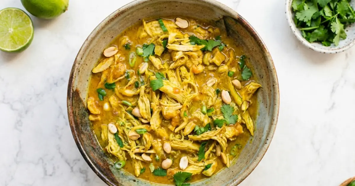 Slow Cooker Peanut Chicken