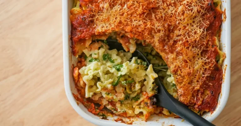 Spinach and Cheese Pasta Bake
