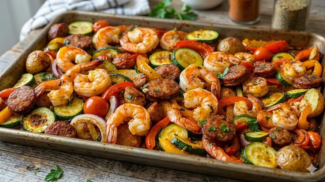Sheet Pan Cajun Shrimp And Potatoes