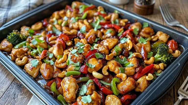 Sheet Pan Cashew Chicken