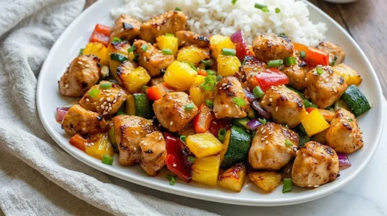 Teriyaki Sheet Pan Pineapple Chicken And Broccoli