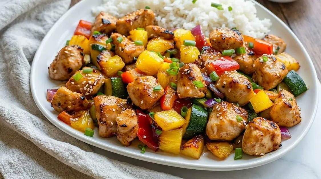 Teriyaki Sheet Pan Pineapple Chicken And Broccoli